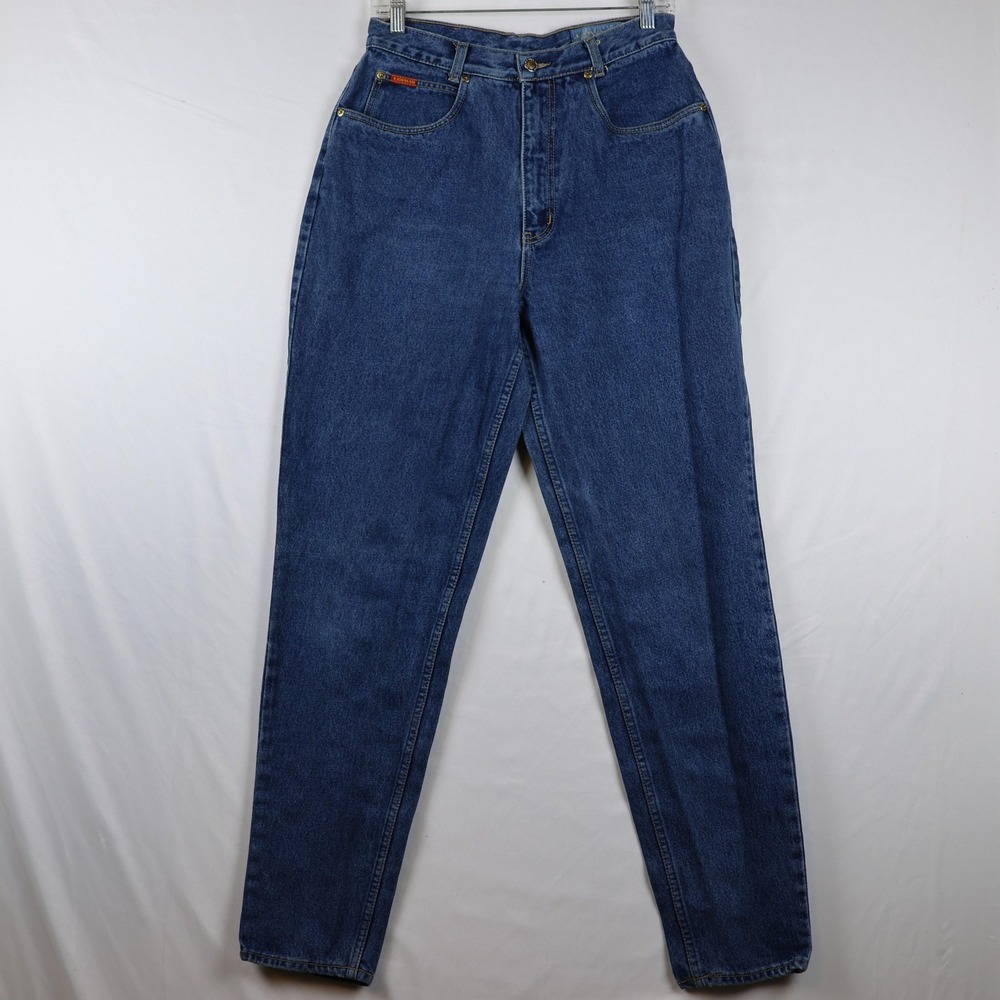 Vintage Lawman Jeans Womens 11/12 Blue‎ High Rise Tapered Leg Denim 90s Classic